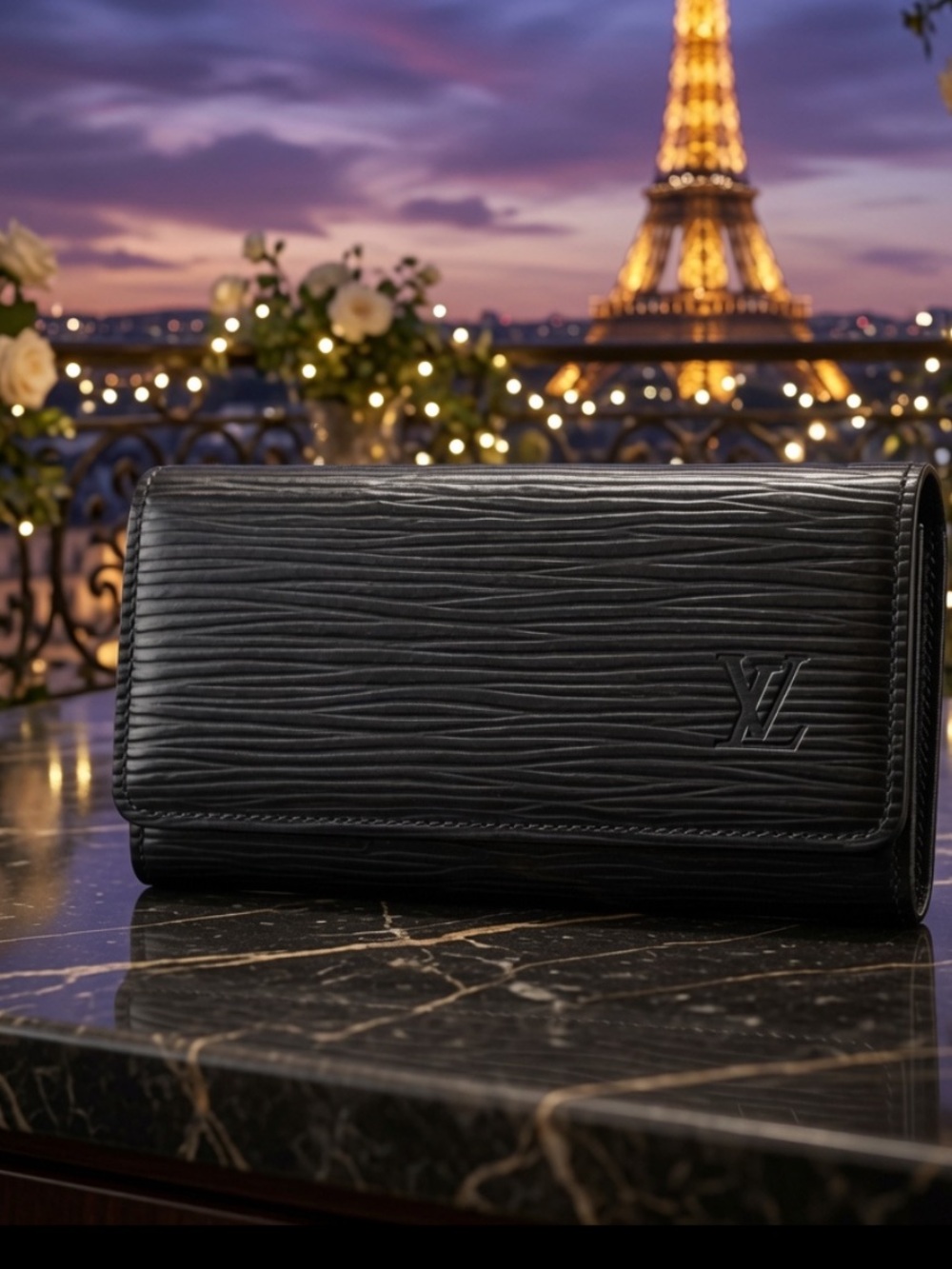Louis Vuitton Epi Leather 4 Key Holder Epi Leather Black Louis Vuitton - Picture 5 of 12